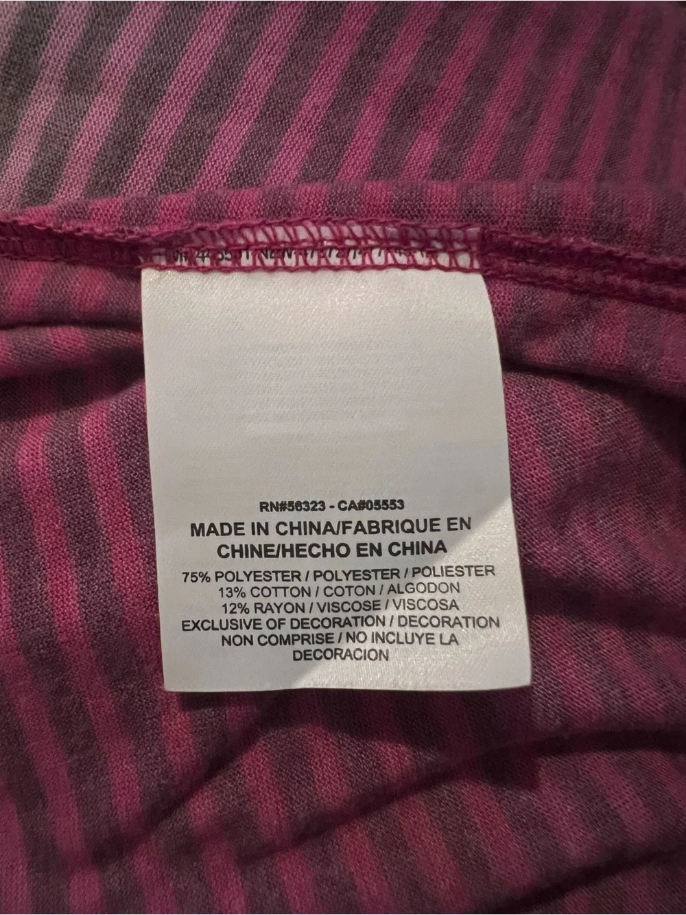 Nike Pink Ombre Striped Dri-FIT Short Sleeve Tee